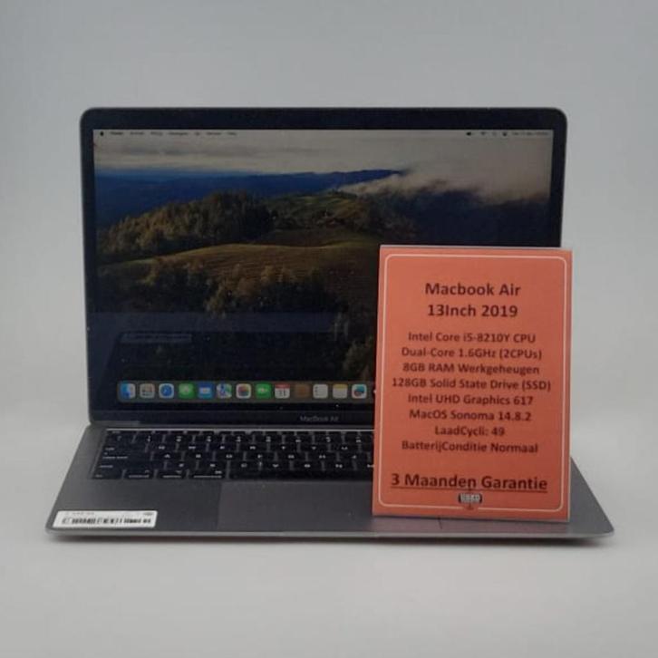 Macbook Air 13inch 2019 i5-8210Y 8GB/128GB SSD MacOS Sonoma, Computers en Software, Apple Macbooks, Gebruikt