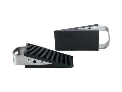 Deurwiggen Deurstoppers Rubber RVS 12,5 x 5,2 x 3,4 cm, Huis en Inrichting, Woonaccessoires | Deurstoppers, Nieuw, Binnen, Buiten