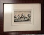 Rynkom 1630 ingelijste prent. Renkum, Antiek en Kunst, Kunst | Etsen en Gravures, Ophalen of Verzenden