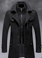 Heren wollen jas maat XL peaky blinders zwart, Zwart, Ophalen of Verzenden, Peaky Blinders, Maat 56/58 (XL)