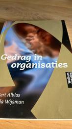 G. Alblas - Gedrag in organisaties, Ophalen of Verzenden, Zo goed als nieuw, G. Alblas; E. Wijsman
