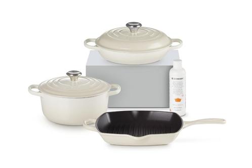 Cast Iron 3-piece Set, Huis en Inrichting, Keuken | Potten en Pannen, Nieuw, Pot, Bus of Blik, Gietijzer, Inductieplaat, Ophalen