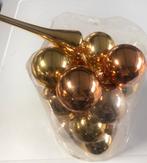 Kersballlen en piek goudkleurig, Ophalen of Verzenden, Zo goed als nieuw