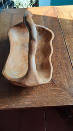 Houten Fruitmand met Handvat, Gebruikt, Mand, Ophalen of Verzenden, Overige vormen