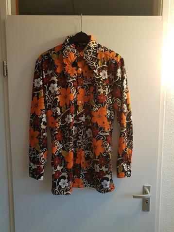Vintage jaren 70 overhemd handmade hippie style maat l beschikbaar voor biedingen