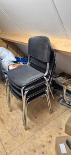 Stapelbare stoelen - 4 stuks, Ophalen, Gebruikt, Zwart, Vier