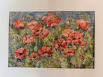 Prachtig schilderij van papavers, Antiek en Kunst, Ophalen of Verzenden