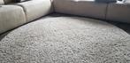 Z.g.a. Nieuw Rond hoogpolig beige creme vloerkleed 200cm, Huis en Inrichting, Stoffering | Tapijten en Kleden, Ophalen, Crème