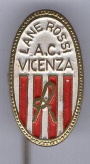 Lane Rossi A.C. Vicenza zilverkleur voetbal speldje( Z_122a) beschikbaar voor biedingen