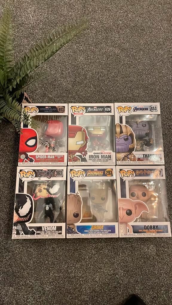 Funko pops/6 stuks, Verzamelen, Poppetjes en Figuurtjes, Zo goed als nieuw, Ophalen of Verzenden