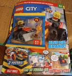 Lego City Brandweer  , magazine met zakje minifigures inseal, Ophalen of Verzenden, Nieuw