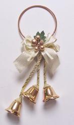 KLOKJES - HANGDECORATIE-GOUD - VAN 4,95 VOOR 2 EURO, Ophalen of Verzenden, Nieuw