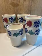 Boerenbont melkbekers, 7 stuks, Verzenden