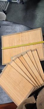 Bamboe placemats - 8 stuks, Ophalen of Verzenden, Zo goed als nieuw, Rechthoekig, Hout