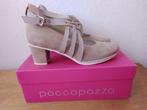 Nieuwe beige volledig leren pump Poccapazza maat 37, Pumps, Beige, Poccopazza, Nieuw