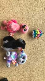 TY pluche dieren knuffels flamingo aap, Kinderen en Baby's, Speelgoed | Knuffels en Pluche, Nieuw, Overige typen, Ophalen of Verzenden