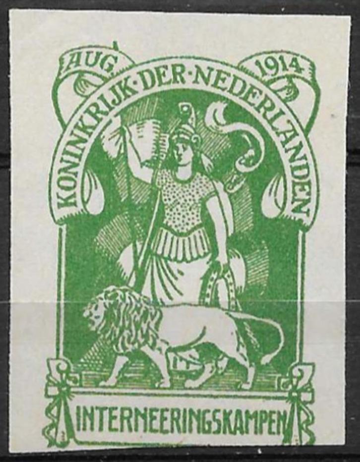 1916, Interneringszegels IN1&2 ongetand - NADRUK {C16}, Postzegels en Munten, Postzegels | Nederland, T/m 1940, Ophalen of Verzenden