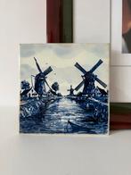 Delfts blauwe tegel met molens, Ophalen