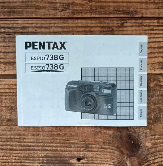 Handleiding / Manual / instructieboekje Pentax Espio 738G, Audio, Tv en Foto, Fotocamera's Analoog, Gebruikt, Compact, Pentax