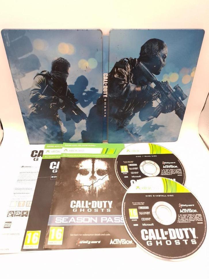 call of duty ghosts steelcase xbox 360, Spelcomputers en Games, Games | Xbox 360, Zo goed als nieuw, Shooter, 3 spelers of meer