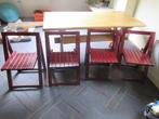 klapstoelen, Huis en Inrichting, Stoelen, Ophalen, Gebruikt, Rood, Hout