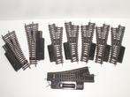 Fleischmann 8 stuks wissels, Gebruikt, Gelijkstroom, Fleischmann, Rails