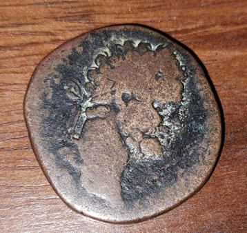Oude bronze Romeinse munt Septimius Severus
193-211 beschikbaar voor biedingen