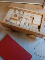 Kar met houten blokjes vintage, Ophalen of Verzenden, Overige typen