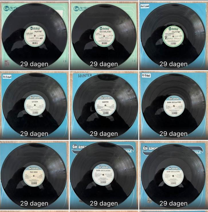 Diverse (hardstyle) platen van label BLQ, Cd's en Dvd's, Vinyl | Klassiek, Zo goed als nieuw, Modernisme tot heden, Overige typen