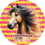 LF4083 icing frosting paard 18cm eetbare taart plaat print, Ophalen of Verzenden, Nieuw, Taarten, Bakvorm