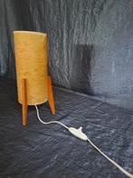 Zeldzame vintage mini rocket lamp - fiberglas met teakhout, Ophalen of Verzenden, Zo goed als nieuw, Minder dan 50 cm