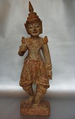 Tempelbeeld Deva Thailand 52 cm uit ca. 1950, Antiek en Kunst, Kunst | Niet-Westerse kunst, Ophalen of Verzenden