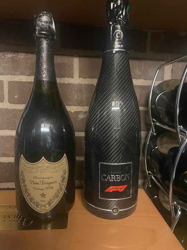 Champagnecollectie: Dom Perignon, Carbón F1, Cristal, Verzamelen, Wijnen, Nieuw, Champagne, Frankrijk, Ophalen