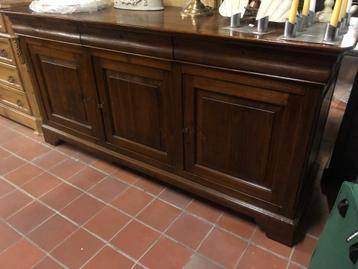 Massief TEAKHOUTEN 3-deurs DRESSOIR Louis Philippe flamant beschikbaar voor biedingen