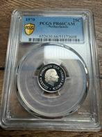 Juliana proof PR66CAM 1970 25 cent pcgs, Ophalen of Verzenden, Koningin Juliana, 25 cent, Losse munt