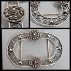 Antiek zilver,  forse Nederlands zilveren gesp., Ophalen of Verzenden, Zilver
