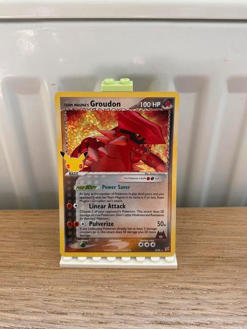 Team Magma's Groudon 9/95 - Pokemon Kaart, Hobby en Vrije tijd, Verzamelkaartspellen | Pokémon, Nieuw, Losse kaart, Foil, Ophalen of Verzenden
