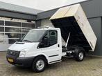 Ford Transit 330S 2.2 TDCI kipper Veegvuilkipper Airco Navig, Auto's, Euro 5, Gebruikt, Zwart, 4 cilinders