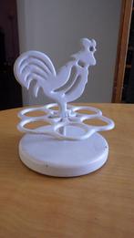 mooi gietijzer eierrekje met kip, wit, Ophalen of Verzenden, Huis en Inrichting