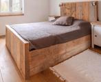 Steigerhouten bed - 150 cm breed, Robuust, Gebruikt, Overige maten, Ophalen