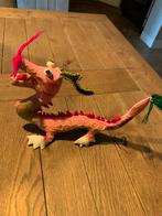 Stoffen kleurrijke vintage draak, Antiek en Kunst, Ophalen of Verzenden