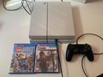 PS4 Slim 500GB + Controller + Games, Spelcomputers en Games, Spelcomputers | Sony PlayStation 4, Ophalen of Verzenden, Met 1 controller