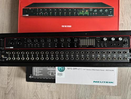 Focusrite scarlett 18i20. 3rd gen incl patchpanel, Muziek en Instrumenten, Midi-apparatuur, Zo goed als nieuw, Ophalen