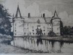 Grote ets Kasteel Helmond Willem Wenckebach, ca 1890, Antiek en Kunst, Kunst | Etsen en Gravures, Verzenden