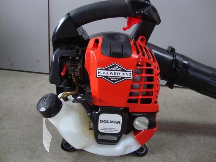 Dolmar 4 takt !! bladblazer weinig geluid makkelijk starten!, Tuin en Terras, Bladblazers, Nieuw, Handgedragen, Benzine, Met opvangzak