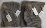 2x Nieuwe set muts+das/Name-it/9 jaar en 12 jaar/Grijs+beige, Kinderen en Baby's, Kinderkleding | Mutsen, Sjaals en Handschoenen