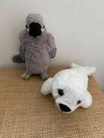 3 nieuwe knuffels papagaai zeehond beer, Ophalen of Verzenden, Nieuw, Overige typen