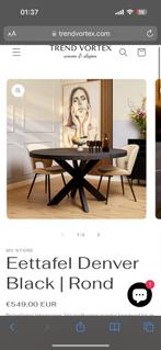 Zo goed als nieuwe tafel - 1,5 jaar oud, Overige materialen, 50 tot 100 cm, Rond, Ophalen of Verzenden