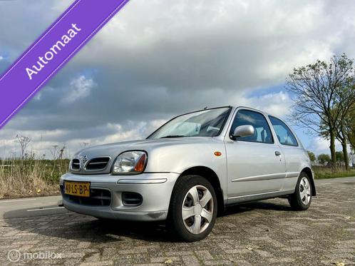 Nissan Micra 1.0 Luxury CVT, BJ 2001 Automaat, APK Jul 2026, Auto's, Nissan, Bedrijf, Te koop, Micra, Airbags, Alarm, Centrale vergrendeling