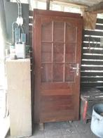 VINTAGE ZWARE MASSIEVE GAVE BUITENDEUR, Ophalen, Gebruikt, 80 tot 100 cm, 200 tot 215 cm